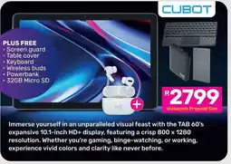 Game TAB 60's expansive 10.1-inch HD+ Display offer
