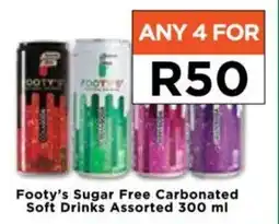 Food Lover's Market Footy's Sugar Free Carbonated Soft Drinks Assorted 300 ml offer