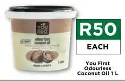Food Lover's Market You First Odourless Coconut Oil 1 L offer