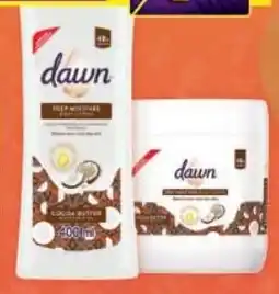 Shoprite DAWN HAND & BODY LOTION/ CREAM all variants 400ml each offer