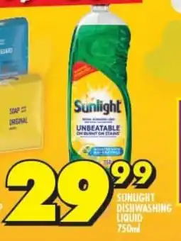 Shoprite SUNLIGHT DISHWASHING LIQUID 750ml offer