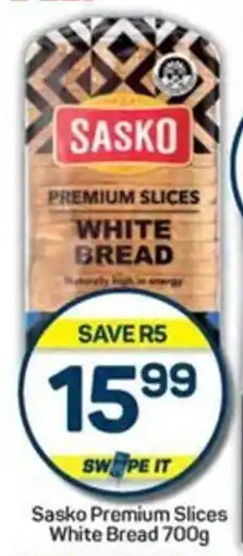 Pick n Pay Hypermarket Sasko Premium Slices White Bread 700g offer