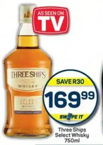 Pick n Pay Hypermarket Three Ships Select Whisky 750ml offer