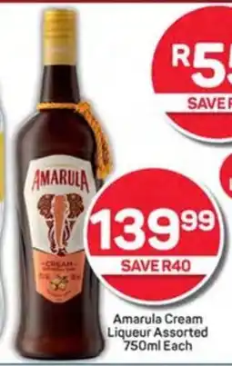Pick n Pay Hypermarket Amarula Cream Liqueur Assorted 750ml Each offer