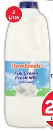 Pick n Pay Hypermarket Dewfresh Fresh Milk Assorted 2 Litre Each offer