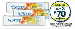 Today Puff or Shortcrust Pastry Assorted 400g
