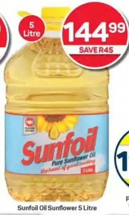 Pick n Pay Hypermarket Sunfoil Oil Sunflower 5 Litre offer
