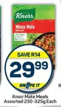 Pick n Pay Hypermarket Knorr Mate Meals Assorted 230-325g Each offer