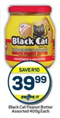 Pick n Pay Hypermarket Black Cat Peanut Butter Assorted 400g Each offer