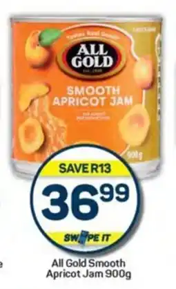 Pick n Pay Hypermarket All Gold Smooth Apricot Jam 900g offer