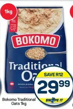 Pick n Pay Hypermarket Bokomo Traditional Oats 1kg offer