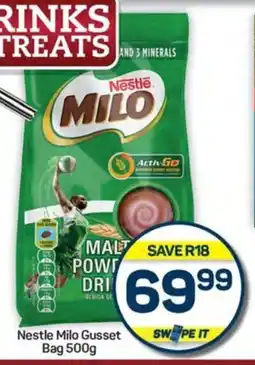 Pick n Pay Hypermarket Nestle Milo Gusset Bag 500g offer