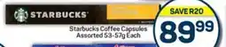 Pick n Pay Hypermarket Starbucks Coffee Capsules Assorted 53-57g Each offer