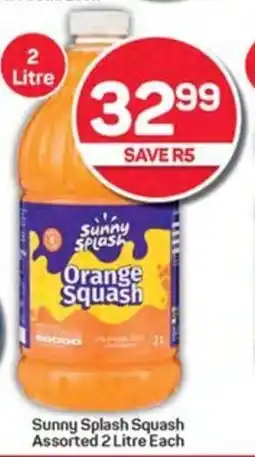 Pick n Pay Hypermarket Sunny Splash Squash Assorted 2 Litre Each offer