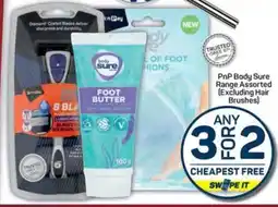 Pick n Pay Hypermarket PnP Body Sure Range Assorted (Excluding Hair Brushes) offer