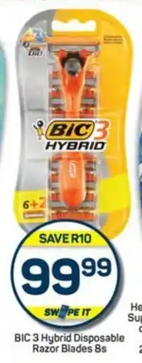 Pick n Pay Hypermarket BIC 3 Hybrid Disposable Razor Blades 8s offer
