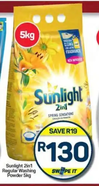 Pick n Pay Hypermarket Sunlight 2in1 Regular Washing Powder 5kg offer