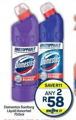 Pick n Pay Hypermarket Domestos Sanitary Liquid Assorted 750ml offer