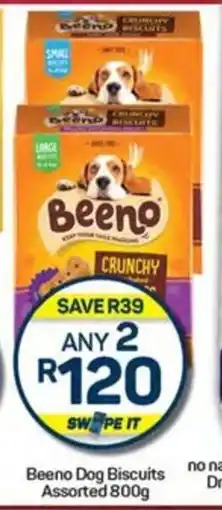 Pick n Pay Hypermarket Beeno Dog Biscuits Assorted 800g offer
