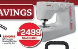 Pick n Pay Hypermarket JANOME 52-Function Sewing Machine offer