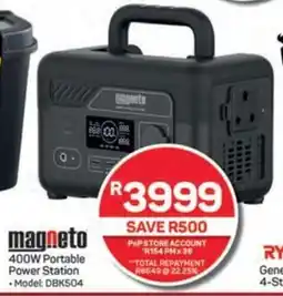 Pick n Pay Hypermarket 400W Portable Power Station offer