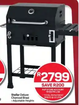Pick n Pay Hypermarket Stellar Deluxe Charcoal Braai offer