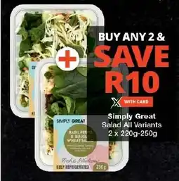 Checkers Simply Great Salad All Variants offer