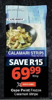 Checkers Cape Point Frozen Calamari Strips offer