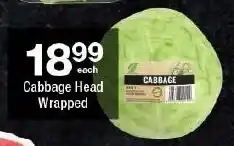 Cabbage Head Wrapped