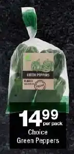 Checkers Choice Green Peppers offer