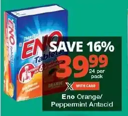 Checkers Eno Orange/ Peppermint Antacid offer
