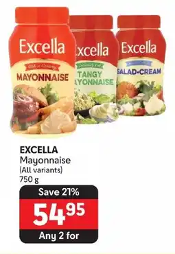 Makro EXCELLA Mayonnaise (All variants) 750g offer