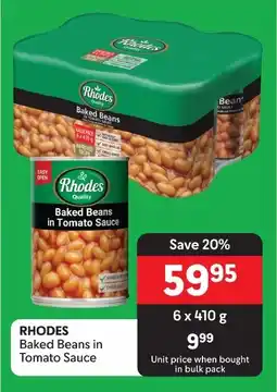 Makro RHODES Baked Beans in Tomato Sauce offer