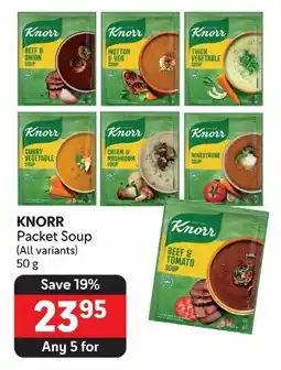 Makro KNORR Packet Soup (All variants) 50 g offer