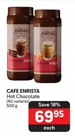 CAFE ENRISTA Hot Chocolate (All variants) 500 g