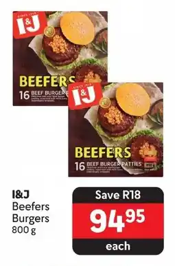 Makro I&J Beefers Burgers offer