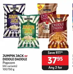 Makro JUMPIN JACK or DIDDLE DADDLE Popcorn (All variants) 100/150 g offer
