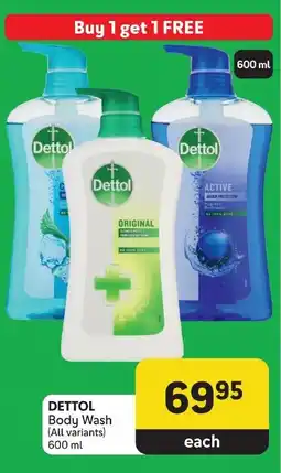 Makro DETTOL Body Wash (All variants) 600ml offer