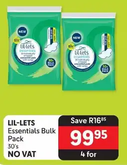 Makro LIL-LETS Essentials Bulk Pack 30's offer