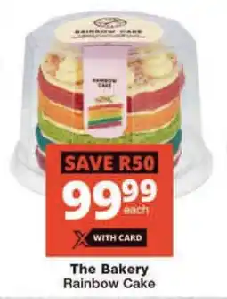 Checkers The Bakery Rainbow Cake offer