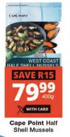 Checkers Cape Point Half Shell Mussels offer