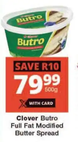 Clover Butro Full Fat Modified Butter Spread