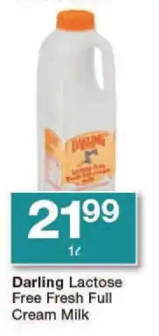 Checkers Darling Lactose Free Fresh Full Cream Milk offer