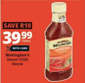 Checkers Wellington's Sweet Chilli Sauce offer