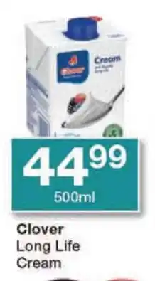 Checkers Clover Long Life Cream offer