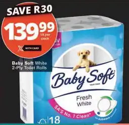 Checkers Baby Soft White 2-Ply Toilet Rolls offer