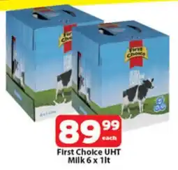 Check Save First Choice UHT Milk 6 x 1lt offer