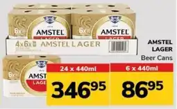 Manzini Cash & Carry AMSTEL LAGER Beer Cans 6 x 440ml offer