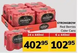 Manzini Cash & Carry STRONGBOW Red Berries Cider Cans 6 x 440ml offer