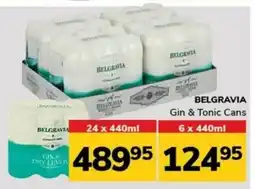 Manzini Cash & Carry BELGRAVIA Gin & Tonic Cans 6 x 440ml offer